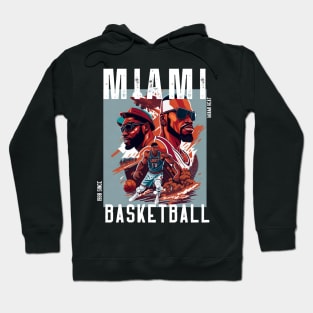 Miami heat basketball  vector graphic design Hoodie